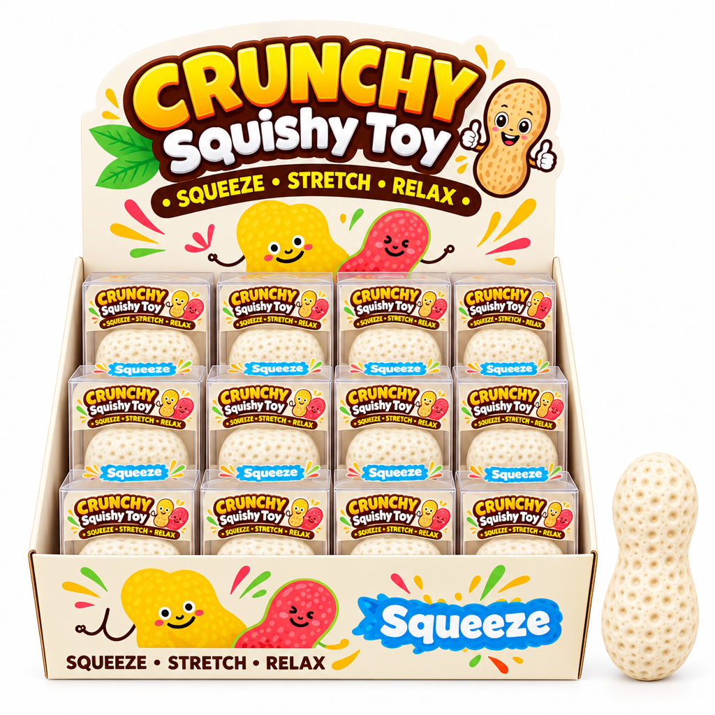 Crunchy Squishy Peanut Display Box