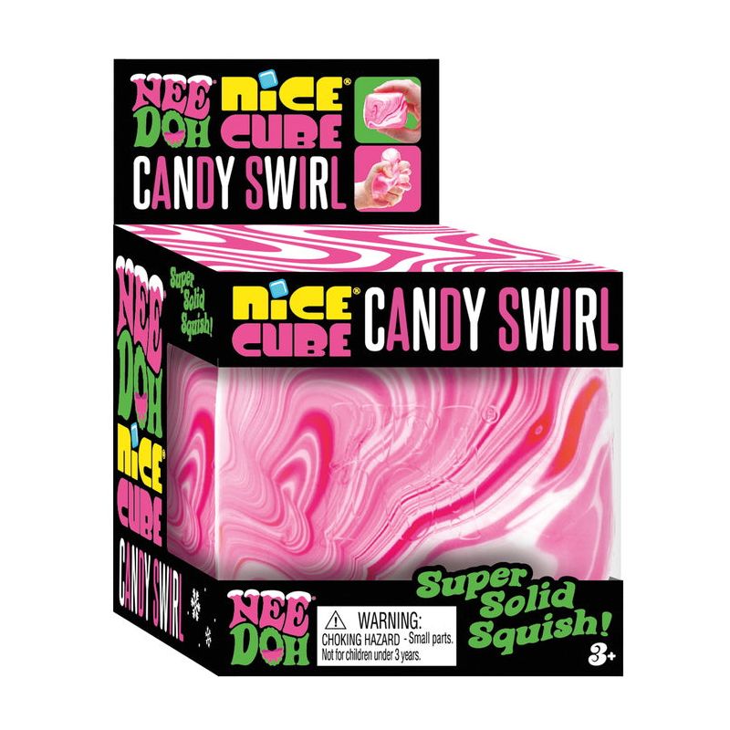 NeeDoh Nice Cube Candy Swirl box packaging